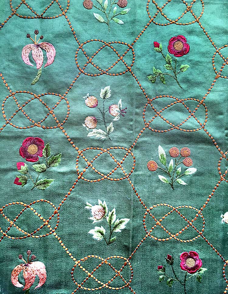 A Rare Irish Arts and Crafts Embroidered Textile