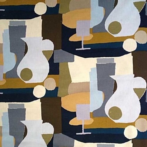 Screen printed linen after Patrick Caulfield
