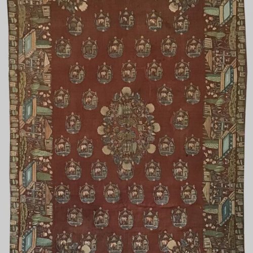 Turkish embroidery with images of Arcadia