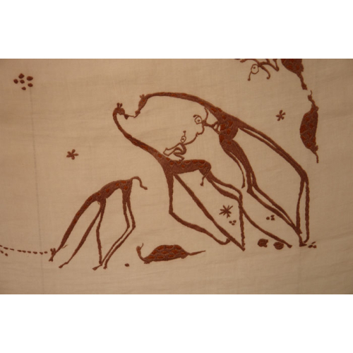 Linen table cloth designed by Maria M Gallenga