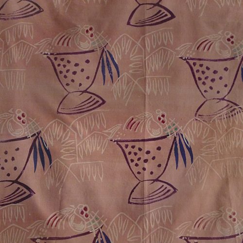 Screen printed fabric by Dorothy Martin