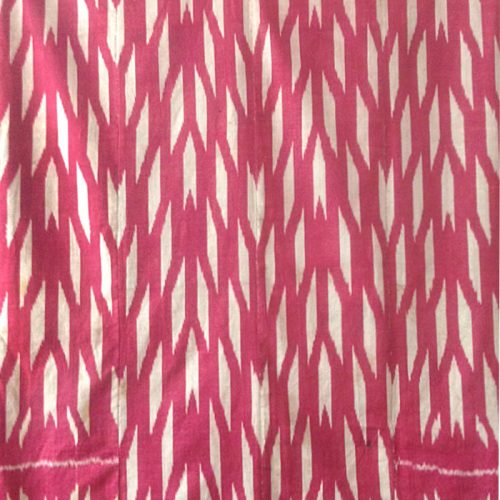 Silk and cotton Ikat panel
