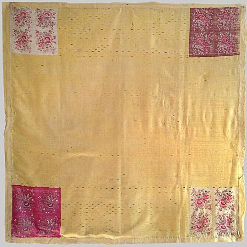 Fine yellow wool shawl