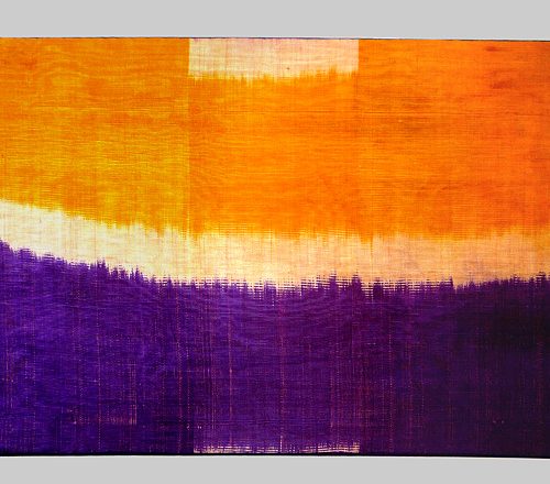 Silk Ikat fragment